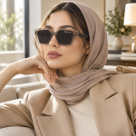 عینک آفتابی زنانه white haven - تصویر 2