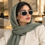عینک آفتابی لاگوست LACOSTE | فریم کریستالی شفاف - تصویر 2