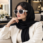 عینک آفتابی زنانه گوچی فریم تمام‌سفید - تصویر 2